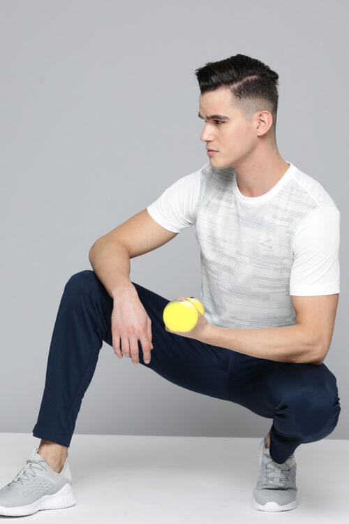 Alcis Men Printed Slim Fit Sports T-shirt